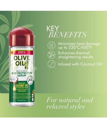 ORS Olive Oil Heat Protection Hair Serum - Protects Against Heat Damage - Buy Online on GoSupps.com