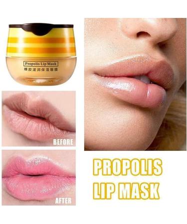 dijiusidy Honey Lip Balm Propolis Moisturizing Lip Mask Nourishing Smooth Women Unisex Moisturizer Lightweight Lip Gloss Makeup - Buy Online on GoSupps.com