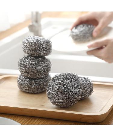12 Pack Steel Wool Dish Scrubber 30g Steel Wool Scrubber Pad Used for Dishes Pans Pots and Ovens. Easy to Scoure for Tough Kitchen Cleaning. - Buy Online on GoSupps.com