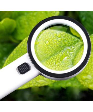 High-Power Optical Handheld Magnifier with LED Lights 30 Times 100MM HD Children's Elderly Reading Identification Made in China - Buy Online on GoSupps.com