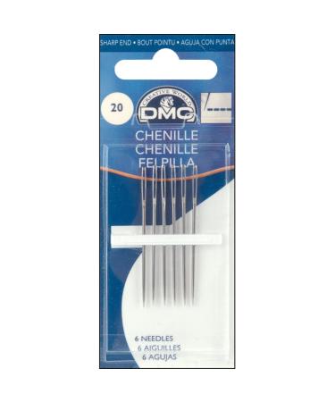DMC 1768-22 Chenille Hand Needles, 6/pkg, Size 22