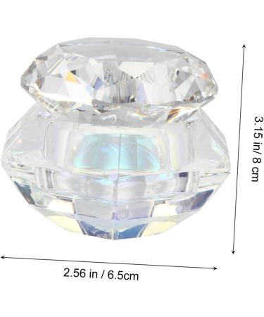 Angoily Nail Art Crystal Cup Sheer Nail Polish Vial Bead Container Panda Headband Travel Containers Empty Sample Jar Clear Tumblers Makeup Container Cream Glass Cosmetic - Buy Online on GoSupps.com