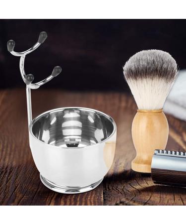 3-in-1 Shaving Brush Stand Set | Complete Shaving Kit with Soap Bowl & Stainless Steel Holder | Perfect Gift for Men - Buy Online on GoSupps.com