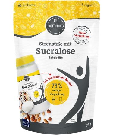 Borchers Sucralose Trial Package - 2 x 300g Crystalline Sweetener 75g Granulated Sweetener & 300 Tablets - International Shipping Available - Buy Online on GoSupps.com