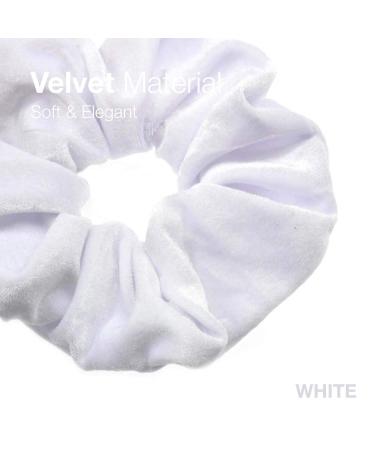 4-Piece Velvet Hair Tie Set for Updos & Ponytails | Black & White - Perfect for Women Girls & Children - Buy Online on GoSupps.com