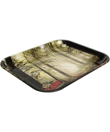 RAW Forrest Large Metal Rolling Tray - Durable and Stylish Rolling Tray - Buy Online on GoSupps.com