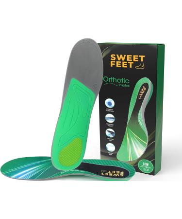 SweetFeet 2024 Orthotic Insoles Support for All-Day Comfort in Men & Women | Anti-Fatigue Odor Control Pain Relief | Ideal for Plantar Fasciitis Flat Feet Inserts for Prolonged Standing Low Arch X-Large