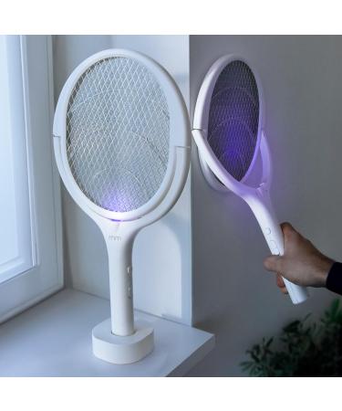 Mikamax Electric Musquito Swatter - Electric Fly Swatter - Rotating Head - Rechargeable - Mosquito Killer