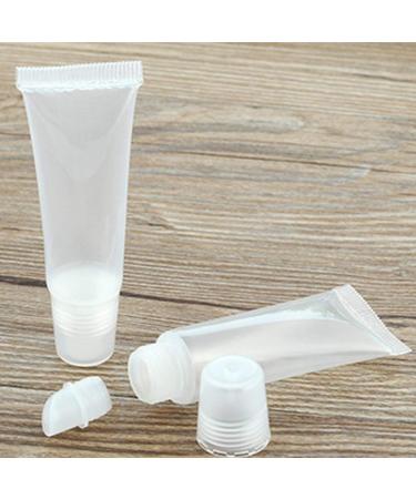 0miaxudh Empty Lip Cream Tubes - 10 Pack 8ml Transparent Cosmetic Holders for Lip Balm & Cream - Ideal for Travel & DIY Beauty - Buy Online on GoSupps.com