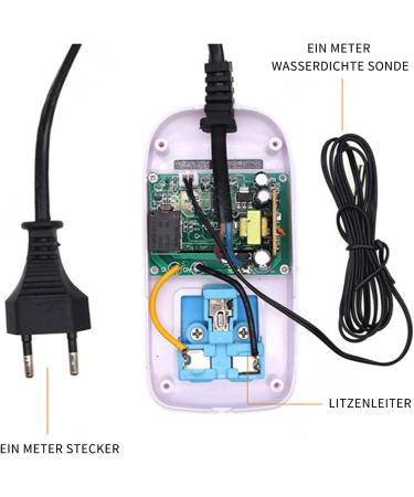CAM2 Digital Thermostat Socket with NTC Sensor - Precision Temperature Control for Greenhouses Terrariums & Reptiles - Buy Online on GoSupps.com