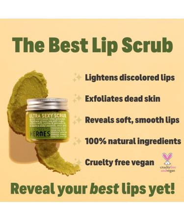 Vegan Coconut Lip Scrub - 100% Natural Exfoliator for Chapped Lips - Matcha Latte - 1oz - Buy Online on GoSupps.com