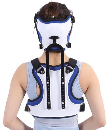 Joyfitness Adjustable Cervical Orthosis - Head & Neck Support for Cervical Spine Rehabilitation | Premium Quality Blue - Buy Online on GoSupps.com