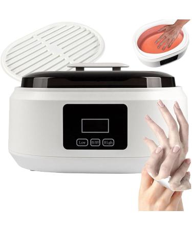 Bain De Paraffine pour Les Mains Et Les Pieds Chauffe-Cire Professionnel Grande Capacit 2 L Et Deux R glages De Temp rature Chauffage Rapide & Rev tement Antiadh sif pour Les Dortoirs Blanc