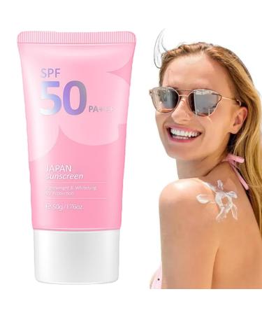 Japan Sunscreen SPF 50 Bloqueador Solar Japones Sunscreen for Face Japanese Sunscreen SPF PA+++ Rosada Sunscreen Essence Cream 50g Moisturizing Cosmetics Skin Care Products (1)