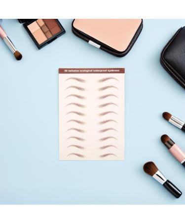 Hemobllo 6feuilles Autocollants Temporaires pour Sourcils D coller Transferts de Sourcils Bruns Faux Imperm ables et Faciles Utiliser - Buy Online on GoSupps.com