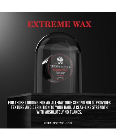 Trendstarter Extreme Wax 4oz - Strong Hold Matte Finish Hair Product - Water-Based Formula - Signature Fragrance - All-Day Styling Hold - Spring 2022 Launch - Buy Online on GoSupps.com