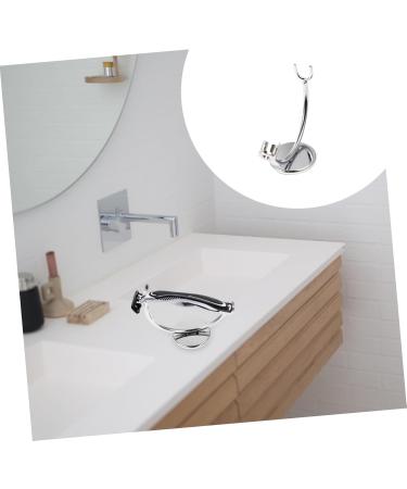 FRCOLOR 2 Pack Metal Razor Stand - Stainless Steel Shaving Holder Stable & Stylish Organizer Perfect Gift for Men - 10.5x8.7cm - Buy Online on GoSupps.com