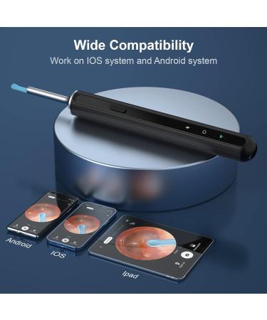 1080P FHD WiFi Ear Wax Removal Kit Otoscope Camera, Wireless Ear Cleaner with 6 LED Light for Adults - X8 Black - Buy Online on GoSupps.com