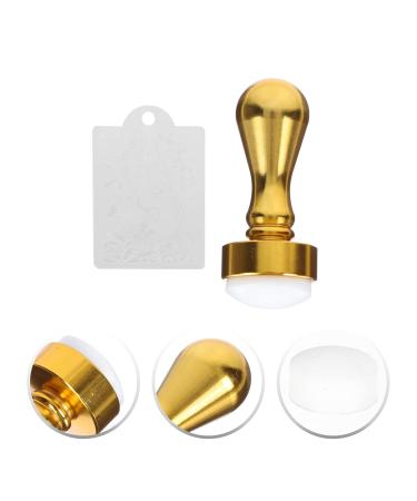 Minkissy Nail Art Stamper & Stamping Plates Set - Silicone Jelly with Scraper for DIY Nail Decor (Golden) - Perfect for International Shipping - Buy Online on GoSupps.com