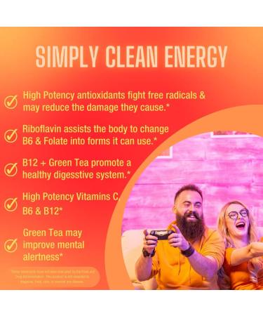 Carefast Natural Energy Powder Drink Mix - Sugar Free Keto Tropical Punch - 15 Servings with Caffeine Vitamins & Minerals - Focus & Endurance Boost - Buy Online on GoSupps.com