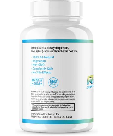 Resurge Deep Sleep Support Formula - 120 Capsules | Natural Sleep Aid - Buy Online on GoSupps.com
