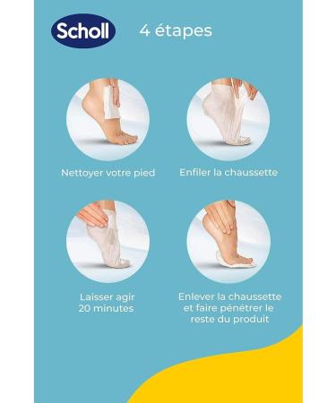 SCHOLL Pack of 3 x 4 Pairs of Nourishing and Moisturizing Honey and Almond Foot Masks - Buy Online on GoSupps.com