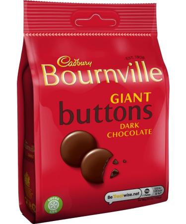 Cadbury Bournville Dark Chocolate Giant Buttons Bag 110 g Cocoa 110 g - Buy Online on GoSupps.com
