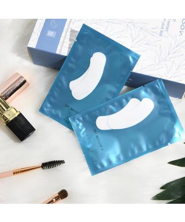 Lunamoon 50 Pairs Boat Shape Eye Pads for Eyelash Extensions - Best Under Eye Pads & Accessories - Mini Blue - Buy Online on GoSupps.com