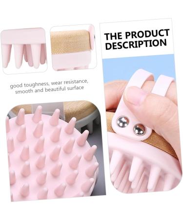 Bcoath Pink Shampoo Brush - Scalp Massager & Washer | 8.4x8x7.4cm | Ideal for Hair Care & Scalp Peeling - Buy Online on GoSupps.com