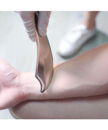 Tansozer Gua Sha Massage Tool - Medical Grade Stainless Steel Soft Tissue Fascia Scraping Tool | 24 Styles Available for International Shipping - Buy Online on GoSupps.com