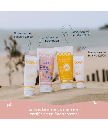 Boep After Sun Lotion - Vegan Natural Cosmetics | Moisturizing Organic Olive Oil & Shore (200 ml) - Buy Online on GoSupps.com