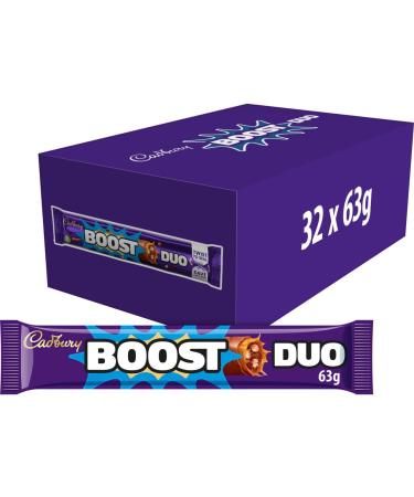 Cadbury Cadbury Boost Duo Pack of 32 chocolate bars 63g (Imported from Germany)