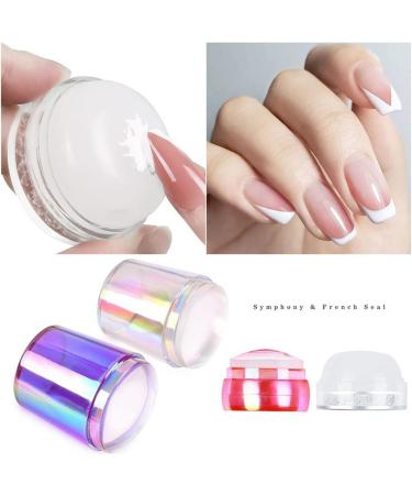 Silicone Nail Seal Stamp - Premium Manicure Stamp for Perfect Nail Art | International Shipping Available - Buy Online on GoSupps.com