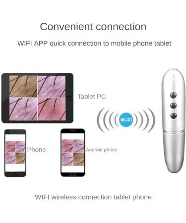 Jootoo Instrument de d tection de la Peau du Visage analyseur du Cuir chevelu des follicules pileux des Pores Instrument de Gestion de la Peau WiFi sans Fil grossissement 100X - Buy Online on GoSupps.com