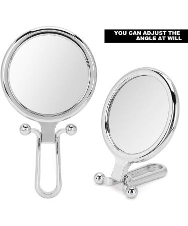 Magnifying Mirror Adjustable the Angle Cosmetic Mirror Double Sided for Girl Women Gift for Home Bathroom Bedroom - Buy Online on GoSupps.com