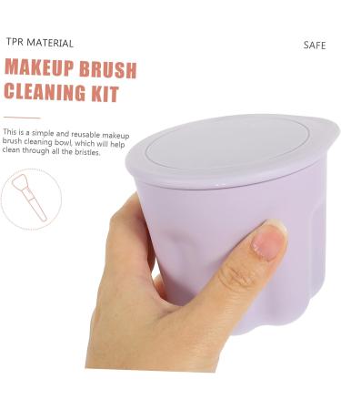 NUSITOU 1set Makeup Brush Cleaning Bowl Beauty Tool Cleaning Bowl Makeup Brush Washer Bowl Brush Cleaner Kit Cleaning Scrubber Beauty Tool Cleaner Kit Makeup Cleaner Cosmetic Brush Pp 8.5X8X6.8CM Violet - Buy Online on GoSupps.com