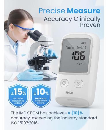 IMDK Blood Glucose Monitor Kit - Accurate Blood Sugar Test with 100 Strips Lancets & Lancing Device - No Coding FSA/HSA Eligible - International Shipping Available - Buy Online on GoSupps.com