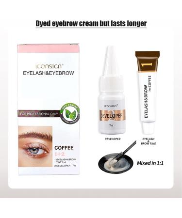 Semi-Permanent Eyebrow Dye Semi-Permanent Eyebrow Coloring Kit Long Stay Instant Drying Waterproof Professional Eyebrow Gel for Salon Home Use Aviere - Buy Online on GoSupps.com