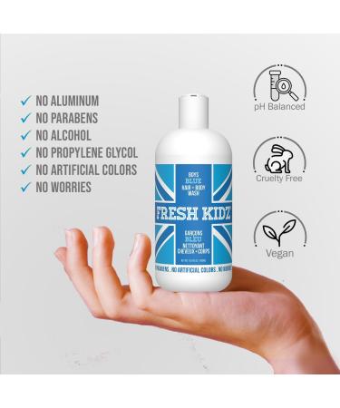 Fresh Kidz Hair & Body Wash + 2 Roll On Deodorants Set for Boys - International Shipping Available - Buy Online on GoSupps.com