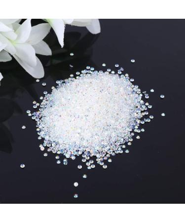 5000pcs White Flat Back Round Crystal Rhinestones for Art Clothes Shoes Bags Phones - Buy Online on GoSupps.com