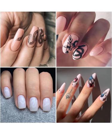 Dark Skull Heart Cupid Angel Lips Ghost Nail Art Stickers - 3D Self Adhesive Decals for Acrylic Nails (6 Sheets) - Buy Online on GoSupps.com