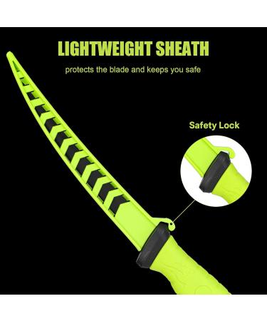 Seaknight Fishing Knife 5.7 - Razor Sharp Stainless Steel Fillet Knife with Slipproof Rubber Grip & Protective Sheath | Perfect for International Anglers - Buy Online on GoSupps.com
