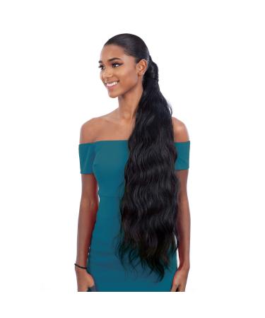 Organique Pony Pro Ponytail - BODY WAVE 32 (1B) 32 Inch - Shake-N-Go Synthetic Ponytail - Buy Online on GoSupps.com