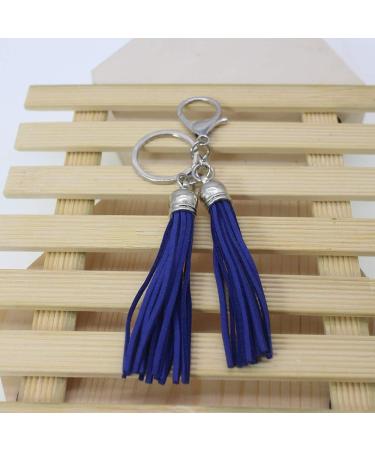 PAMIR TONG 100pcs Faux Suede Leather Tassels for DIY Crafts & Jewelry - Silver Keychain - Buy Online on GoSupps.com