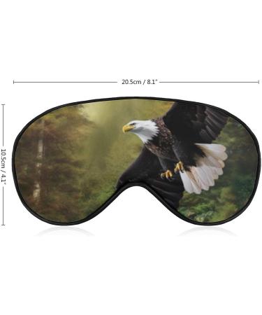 Woods Eagle Sleep Eye Mask & Blindfold | Elastic Strap Headband for Men Women | Ideal for Sleep, Travel, and Nap - Buy Online on GoSupps.com