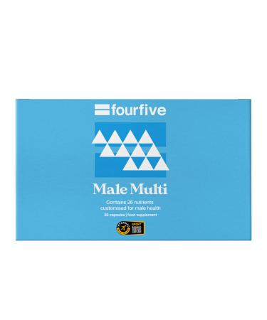 fourfive Multivitamin Capsules for Men - Informed Sport Tested Multivitamins with 26 Essential Vitamins & Minerals Increase Energy & Support Health Vegan (60 Capsules) Male Multivitamin