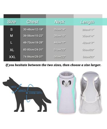 Dog Cooling Vest | Summer Mesh Cooler Jacket with D-Ring & Reflective Safety | Evaporative Swamp Coat for Small Medium & Large Dogs - XXL Blue - Buy Online on GoSupps.com