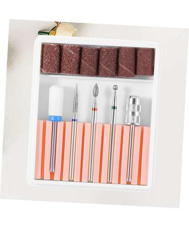 VINTORKY 1 Set nail drill tool nail bits electric nail file drill bits Nail File Bits nail drill bits for acrylic nail polish tools Cuticle Drill Bit nail drill heads manicure Grinding head 6.5x5.5cm Pink - Buy Online on GoSupps.com
