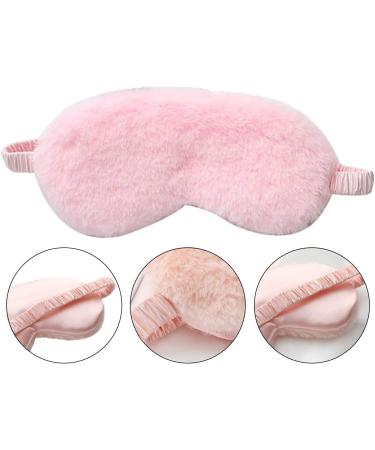 Plush Eye Mask Set - Soft & Fluffy Sleep Masks for Kids, Adults, Women - 4 Pcs - Buy Online on GoSupps.com