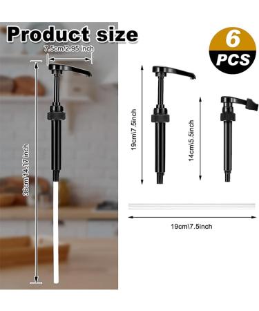 Lot de 20 Pompes sirop de caf pour Bouteilles de sirop de caf de 750 ML id ales pour Noires durables - Buy Online on GoSupps.com